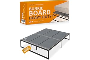 Meliusly Heavy Duty 10mm Bunkie Board Queen Size (60x80'') Patent Pending Low Profile Bed Board Design - Breathable, Noise Minimizing, Moisture Resistant Bunkieboards, Low Profile Bed Support