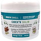 Chick'n Balm- Healing Ointment-for All Poultry Legs, Wounds and Combs - with Healing Essential Oils and Sulfur, 4 Oz (113g).