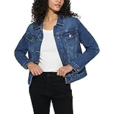 HISEA Denim Jacket for Women, Womens Long Sleeve Jean Jackets with Pockets, Women's Casual Stretchy Trucker Coat for Fall