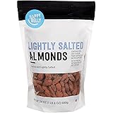 Amazon Brand - Happy Belly Roasted & Lightly Salted Almonds, 24 Ounce