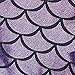 TFJH E Kids Baby Girls Mermaid Fish Scale Printed Stretchy Leggings Pants, Purple Skirt, 2-4Years(Tag.No.S)