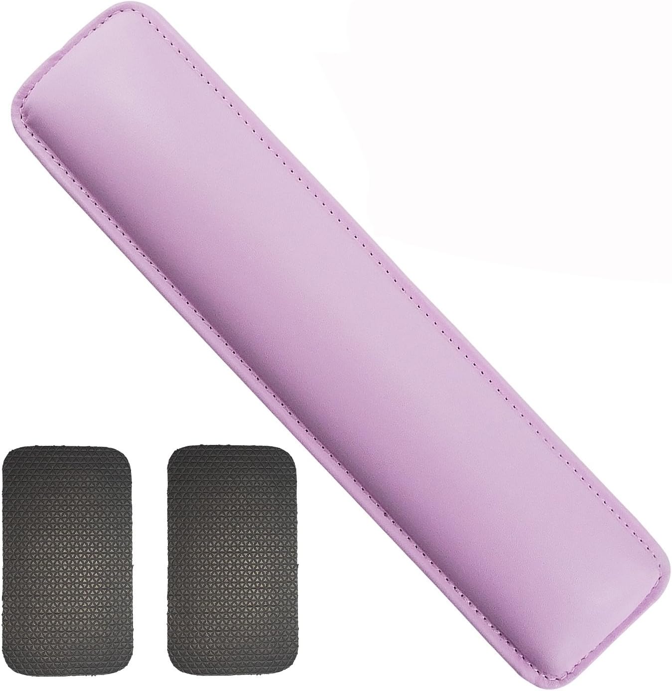 Rancco® Leatherette Keyboard Wrist Rest with Non-Skid Mat, 14.5" Stitched Edge Soft Gaming Mouse Wrist Cushion Pad filled with Memory Foam for Notebook/ Desktop, Suit for Offices, Home(Pink)