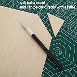 MIVIDE 12Pcs Balsa Wood Sheets 300x210x3MM A4 for Arts DIY Crafts view 6