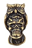 Skull Owl Brass Paracord Knife Lanyard Bead