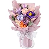 Jtoder Forever Flowers for Delivery, Preserved Flower Bouquets, Long Lasting Purple Roses, Gifts Bouquet for Mother Wife Girlfriend on Festivals Birthday Anniversary