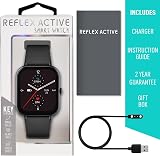 Reflex Active Series 23 Smart Watch Black Strap Brushed Alloy Case view 5
