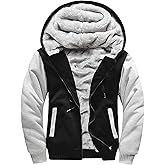 MACHLAB Men's Pullover Winter Workout Fleece Hoodie Jackets Full Zip Wool Warm Thick Coats