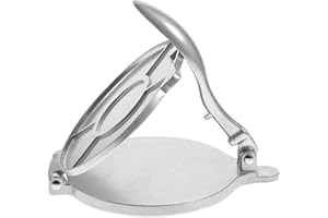 SMASOLO Flour and Corn Tortilla Press 6.3 Inch Steel Dough Machine for Kitchen Use Manual Tortilla Maker
