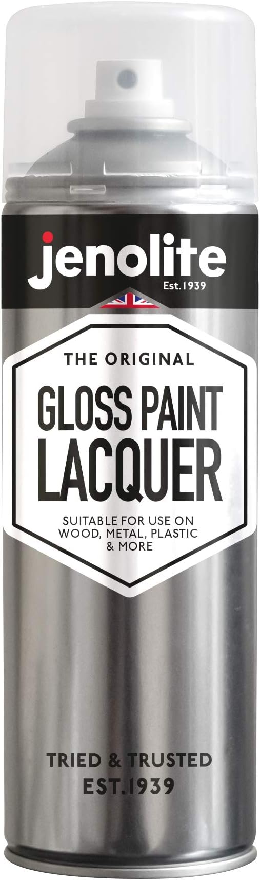 Jenolite Clear Lacquer Spray Gloss 500ml UV Resistant Non-Yellowing