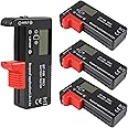 UMLIFE 4PACK Battery Tester, Universal Battery Checker Small Battery Testers for AAA AA C D 9V 1.5V Button Cell Household Batteries （Model：BT-168 PRO）