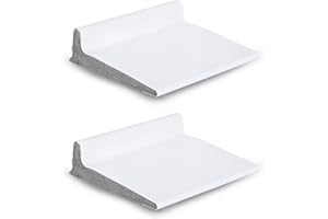 KS Hardware Superior Door Corner Seal, Raised Fin Tucks Behind Weatherstripping to Seal Gaps on Door, 2 pack (White)