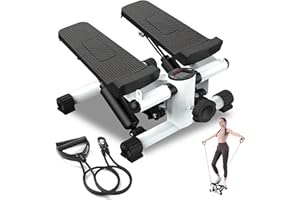 GuuG Stepper for Exercise at Home :Mini Stair Stepper for Home with Resistance Bands Stepper Exercise Machine