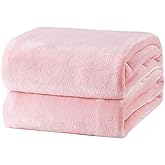 Bedsure GentleSoft Fleece Blankets King Size Pink - Valentines Blanket Soft Lightweight Plush Cozy Fuzzy Luxury Microfiber Throws, 108x90 inches