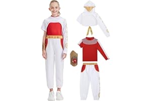 CORESPE 4 Pcs Zombies Costume for Girls Daywalk Costume Halloween Nova Cosplay Dress up Outfits