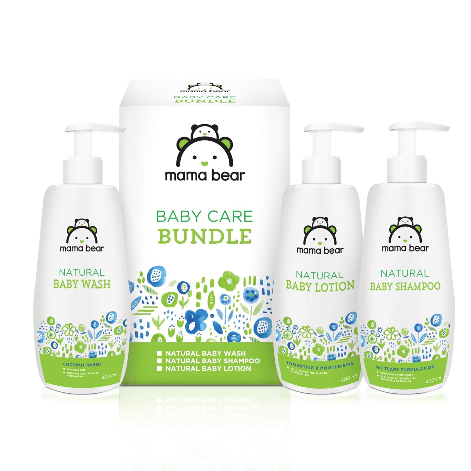 [Apply coupon] Amazon Brand Mama Bear Combo (Wash 400 ml, Shampoo 400