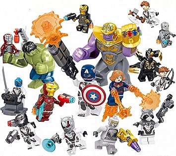 mini super avengers comics lego marvel heroes blocks dc building toy figures
