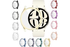 YUVIKE [12 Pack] Watch Screen Protector Compatible with Samsung Galaxy Watch 6 40mm, Soft TPU Watch Case Full Anti Golpes Protective Cover for Galaxy6 Smart Watch 40mm