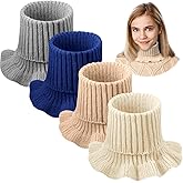 JenPen Winter Fake Turtleneck for Women Dickey Collar Knitted Detachable Half Top Mock High Turtleneck Neck Warm Faux Collar