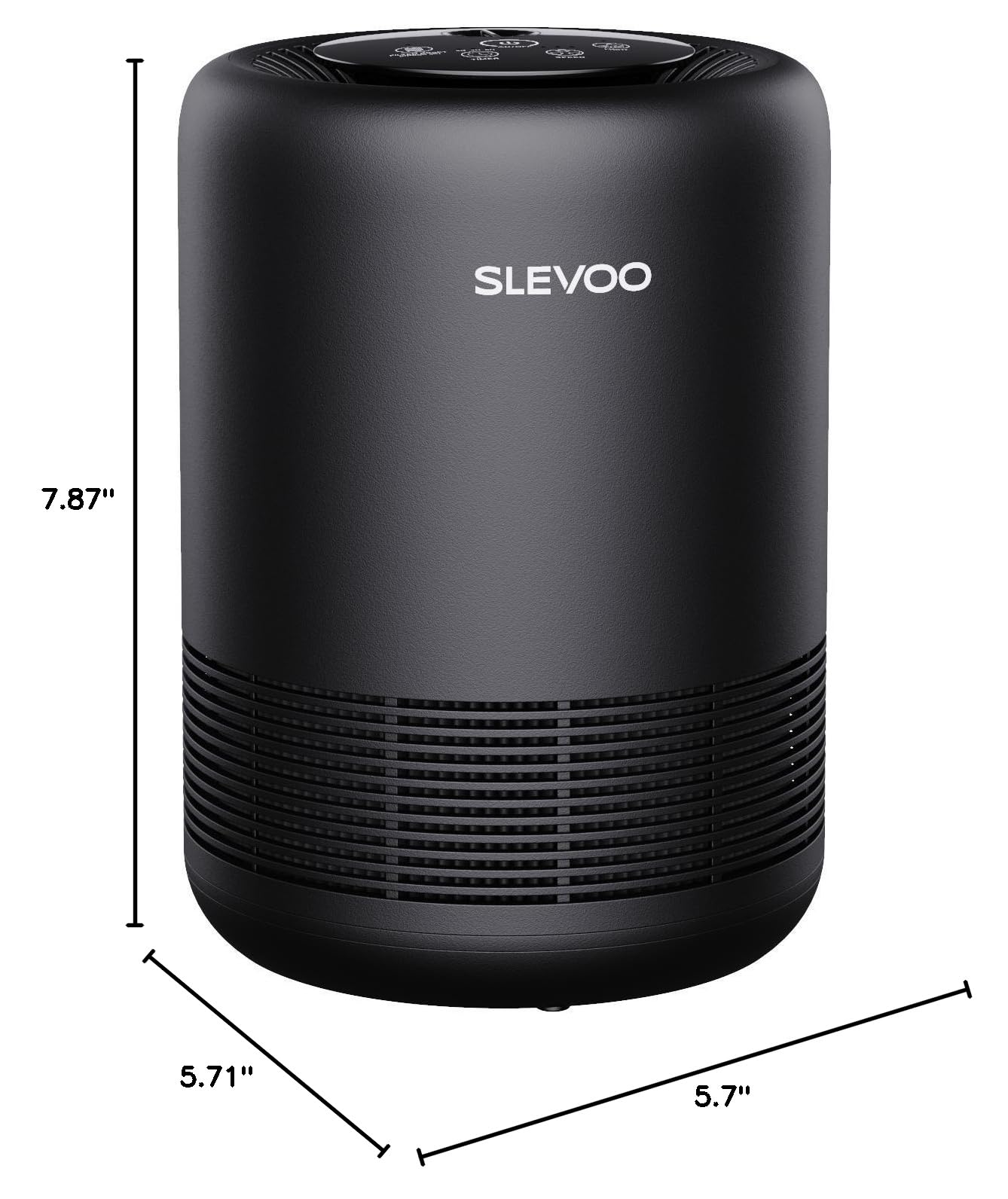 Air Purifiers for Bedroom Pets Smokers in Home, H13 True HEPA Filter Air Cleaner with Fragrance Sponge, Night Light, Timer, Effectively Clean Smoke, Dust, Pollen, Pet Dander, Odors, BS-01 Black