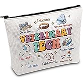 FOTAP Veterinary Technician Survival Kit Veterinary Tech Makeup Bag Vet Tech Week Gift Veterinary Receptionist Cosmetic Bag (Veterinary Tech)