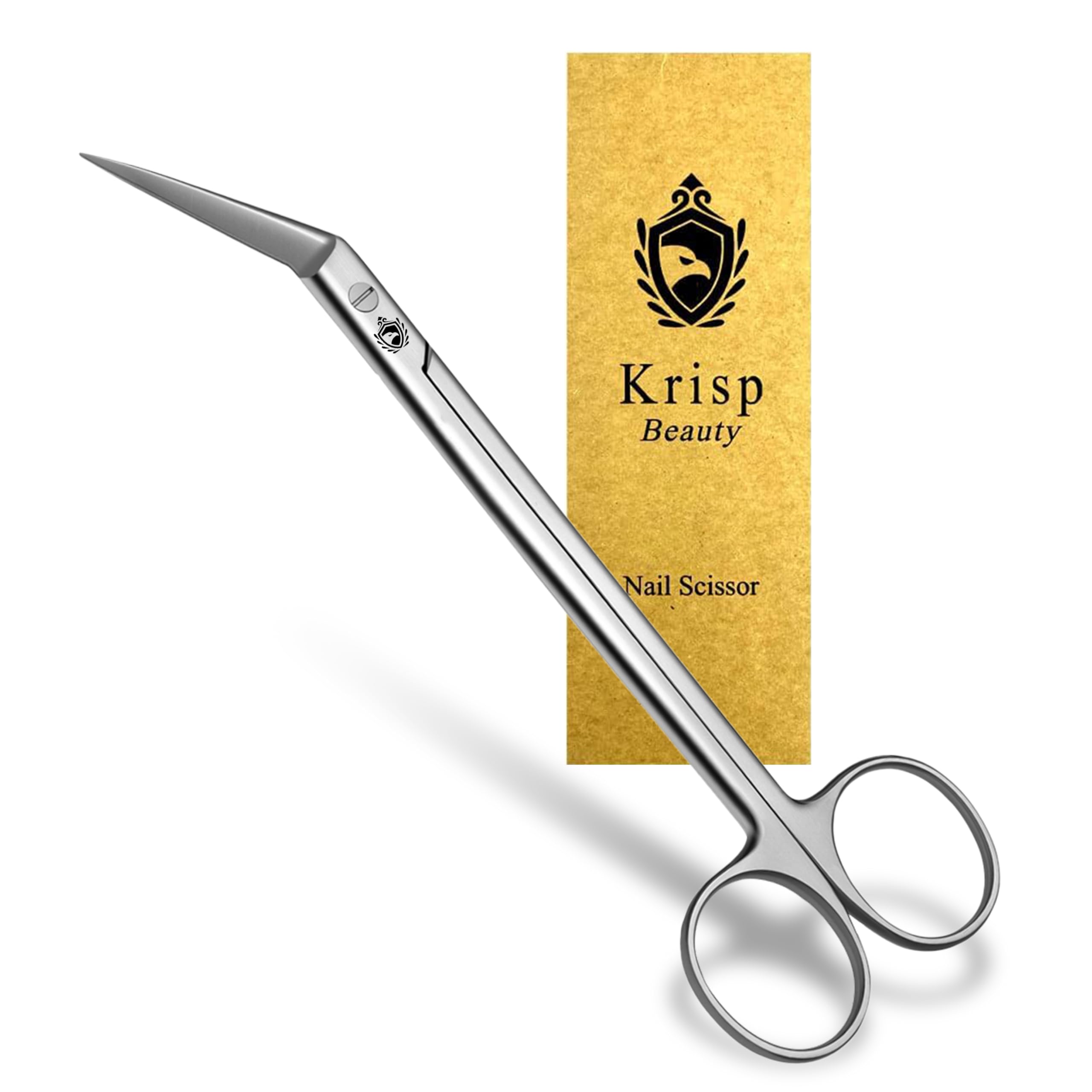 Long Handle Toenail Scissors - 6” Long Handled Nail Clippers for Seniors Podiatrist Manicure Pedicure Podiatry for Elderly Men Women Ingrown Toe Nails Fingernail Cuticle Trimmer Cutter Stainless Steel