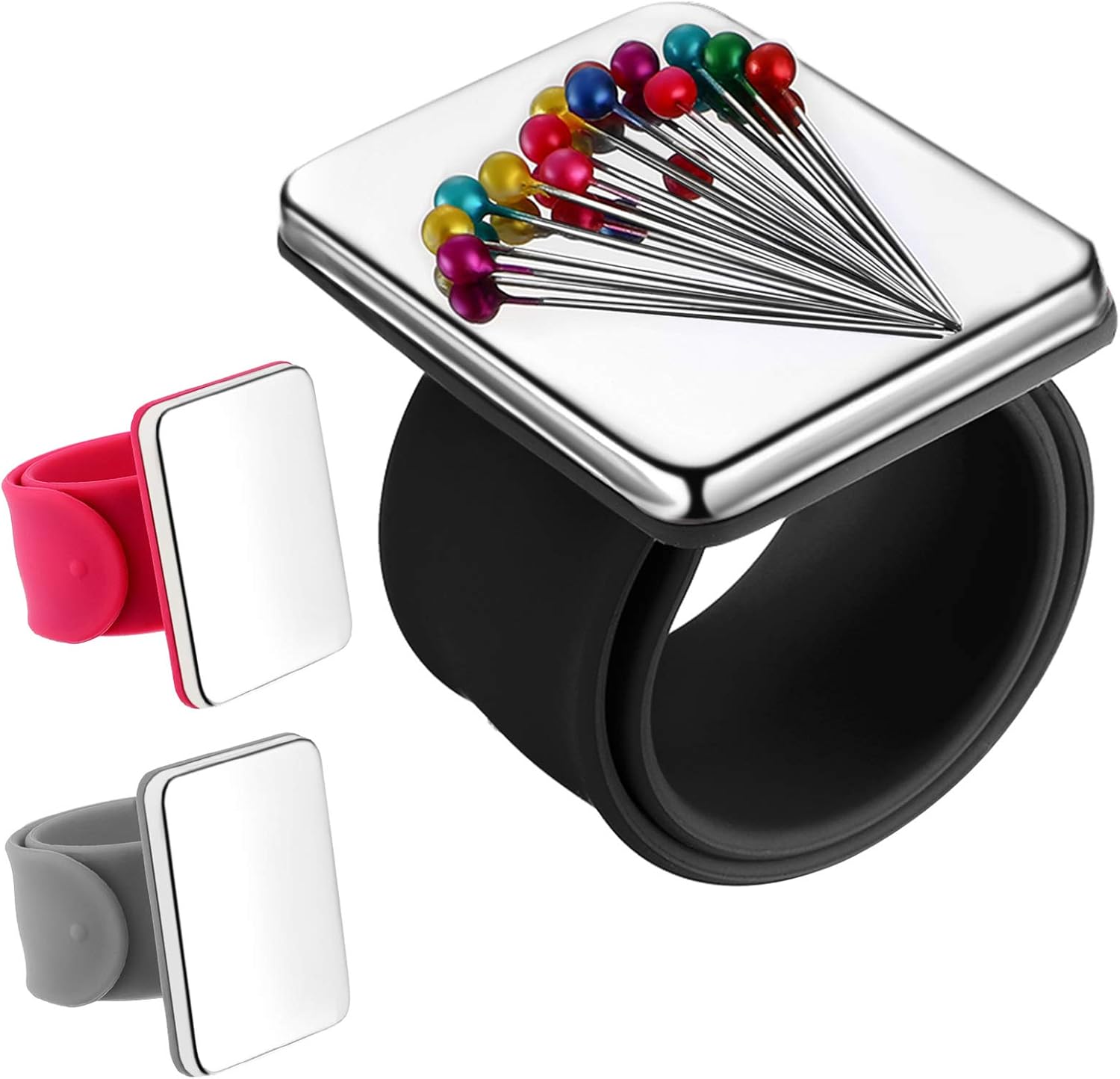 3 Pieces Sewing Pincushion, Pin Holder Wristband Pin Cushion