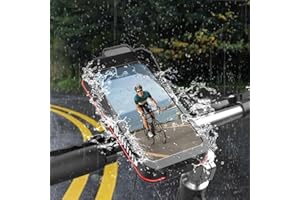 RichVibe Cell Phone Holder for Motorcycle, Electric Vehicle, and for Bicycle with for 360-Degree Rotation, Adjustable Clamp, 