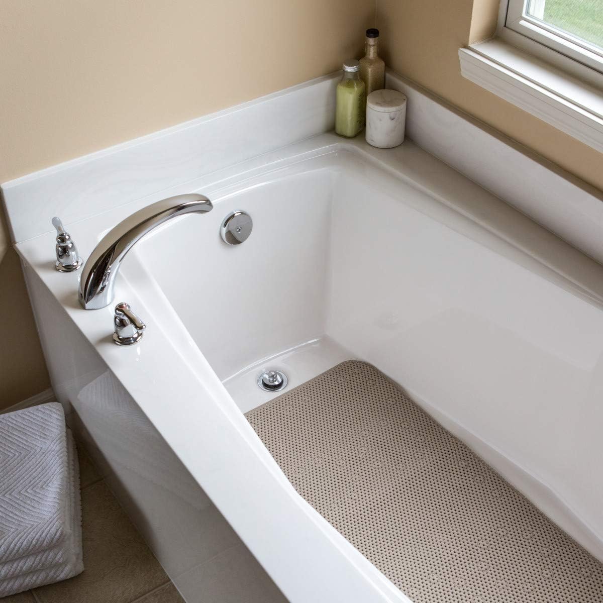 Duck Brand Softex Bath Mat, 17 in. x 36 in, Taupe (442097): Home Improvement