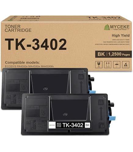 Amazon.com: KYOCERA TK-3402 Black Toner Cartridge for PA4500x