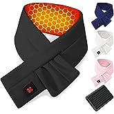 Wulcea Graphene Heated Scarf for Men Women 5V2A 6000mAh Fast Heating Long-Lasting Compact Battery