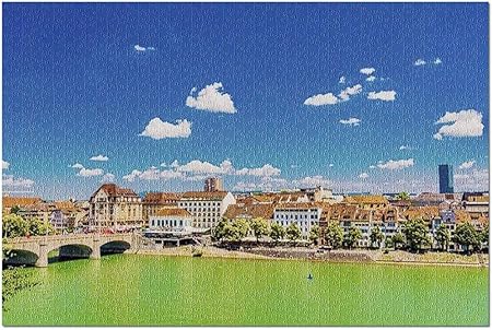 Amazon Co Jp Hd バーゼルスイス シティスカイライン 52x38cm大人用プレミアム500ピースジグソーパズル おもちゃ