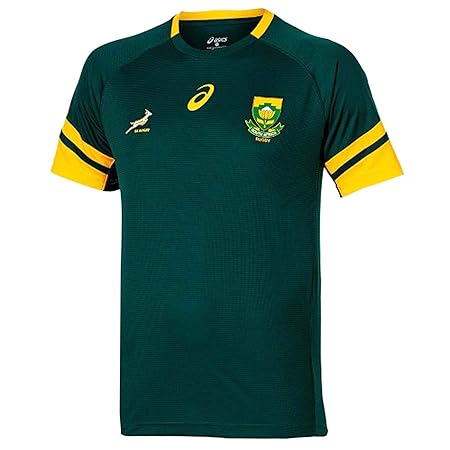 Springboks Official KIDS South Africa Rugby Shirt by ASICS (100% Polyester): Amazon.co.uk 