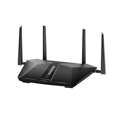 NETGEAR Nighthawk 5-Stream AX5 WiFi 6 Router (RAX43) AX4200 Wireless Speed (Up to 4.2 Gbps) | 2,000 sq. ft. Coverage (Renewed)