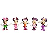 Disney Junior Minnie Mouse 3-Inch-Tall Collectible 5-Piece Figure Set, Officially Licensed Kids Toys for Ages 3 Up, Gifts and
