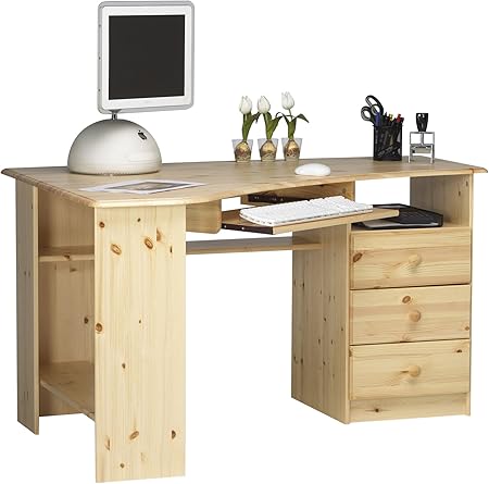 Steens Group 1632790019000n Kent Bureau D Angle Pin Massif Bois Naturel Verni 133 X 73 X 95 Cm Amazon Fr Cuisine Maison
