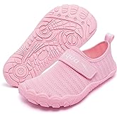 Racqua Kids Water Shoes Non-Slip Beach Shoes Outdoor Breathable Swim Shoes Quick Dry Lightweight Pool Aqua Shoes Boys Girls(Little Kid/Big Kid)