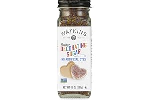 Watkins Rainbow Decorating Sugar (No Artificial Dyes), Non-GMO, Kosher, 4.6 Ounce, 1-Pack