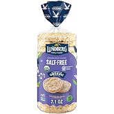 Lundberg Organic Brown Rice Cakes, Salt-Free, Gluten-Free, Vegan, Healthy Snacks, 8.5 Oz
