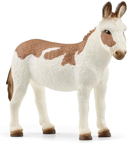 CollectA Grey Donkey Farm Animal Figurine – Nativity Display Toy Model, 88934