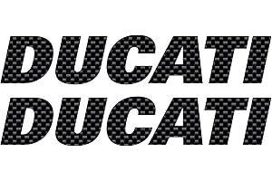 labelbike - Kit of 2 Lettering Stickers for Motorcycle Tank Compatible with Ducati Racing