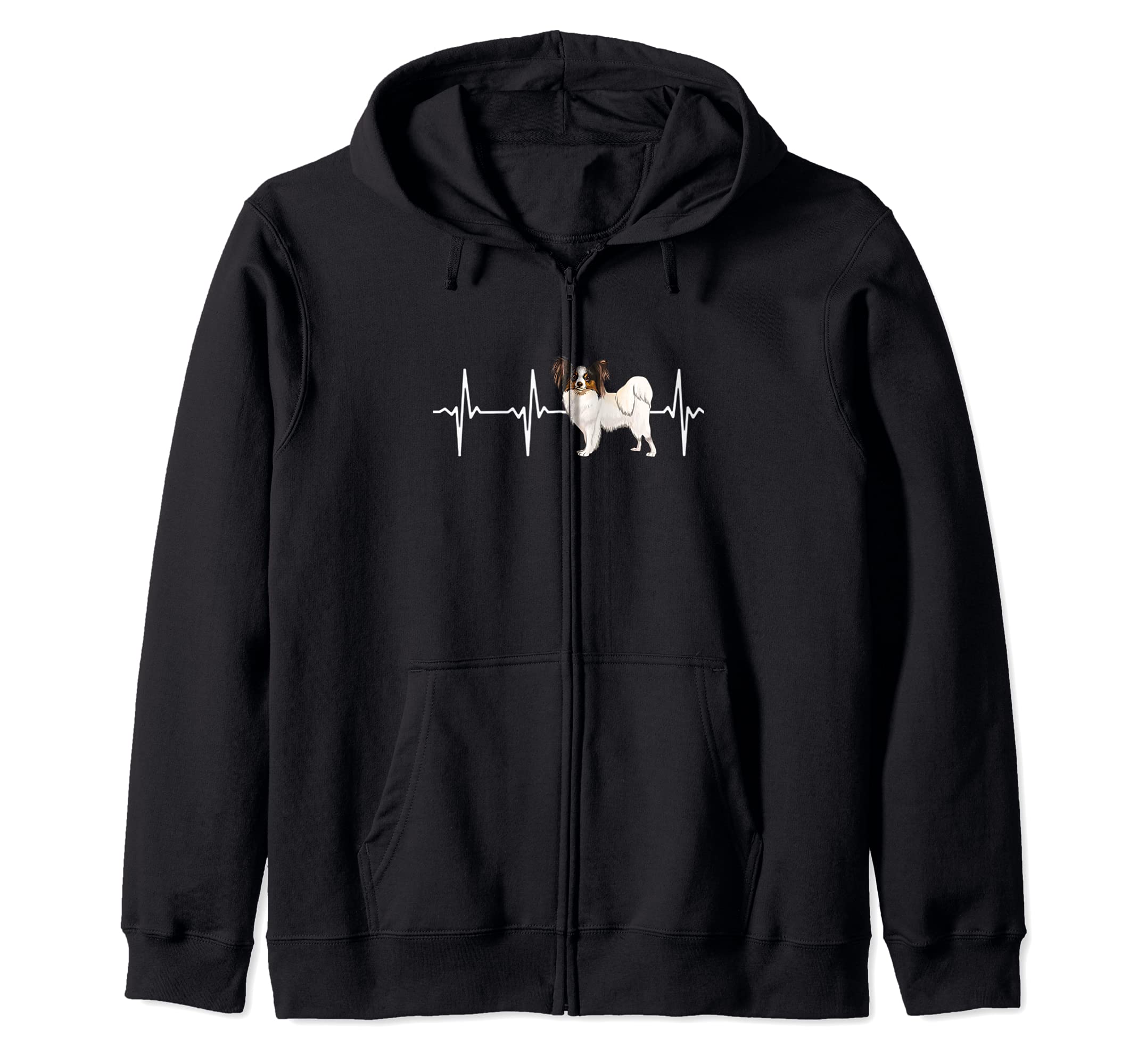 Soft Coated Wheaten Terrier Heartbeat Love My Dog Zip Hoodie