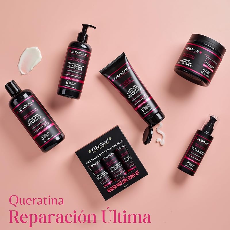 - Dúo de Keratina: Champú y Exfoliante Capilar - 500ml+250ml