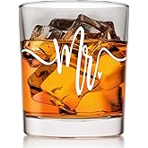 Voatok Mr Gifts Whiskey Glasses 10 oz, Wedding Engagement Bachelor Party Gifts for Him Groom, Old Fashioned Rocks Glasses for Men Drinking Scotch Bourbon Cocktail Liquor Vodka