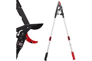 EZ Kut G2 Tree Trimmer Ratcheting Branch Cutter. Heavy Duty Branch Cutter. 42 inch Extendable Anvil Hand Loppers. Tree Pruner Trusted Since 1988. Chops Thick Branches with Ease.