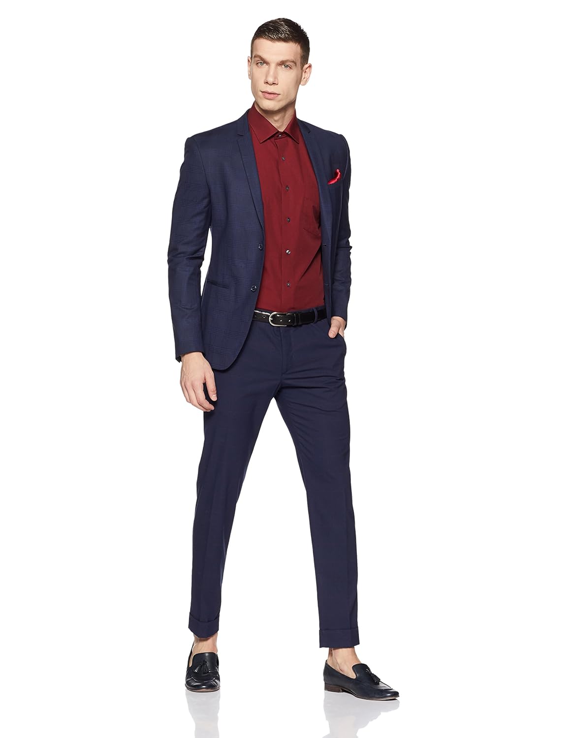 van heusen men's plain regular fit formal shirt