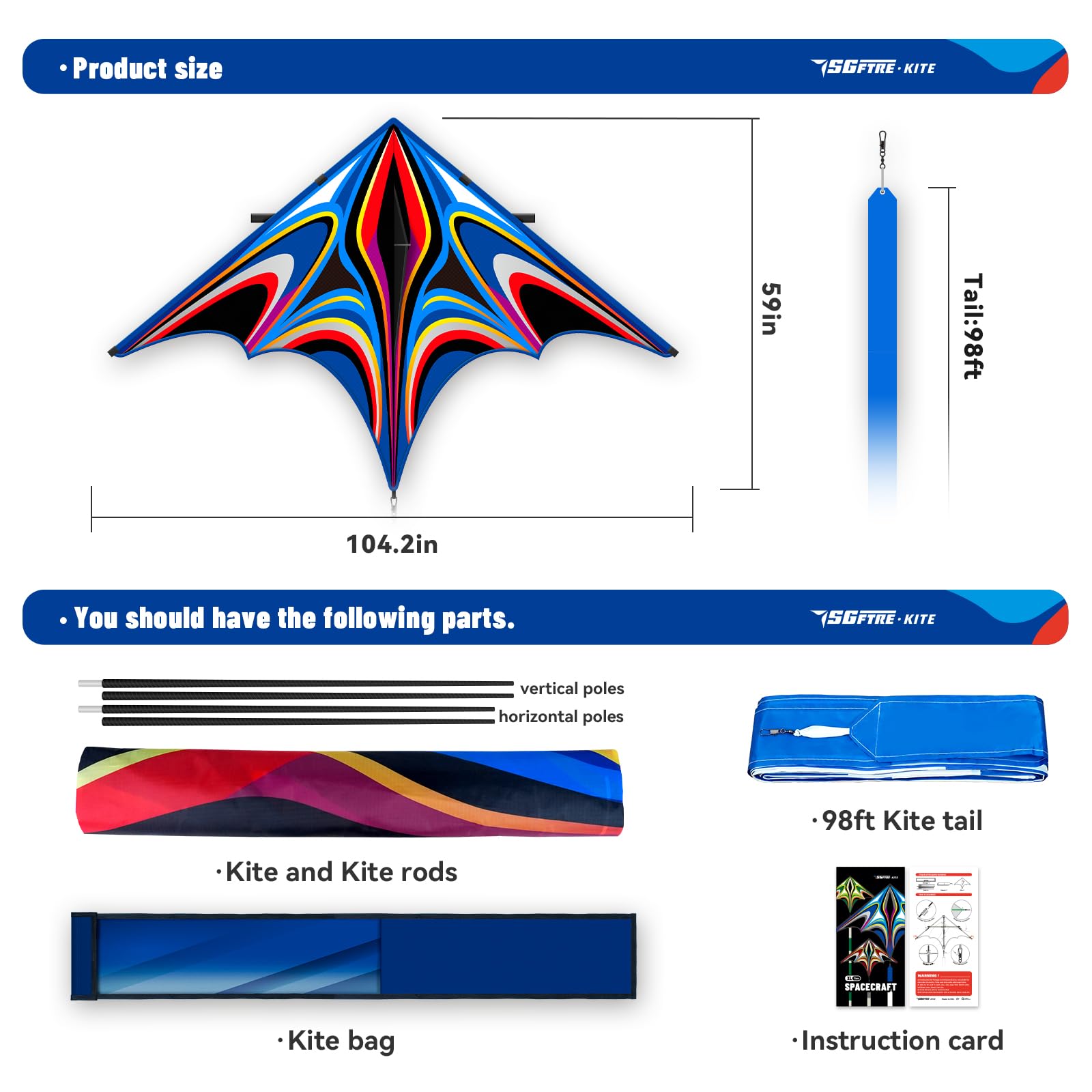 Delta Kite for Kids & Adults，Extremely Easy to Fly for Beginners，Kites for Beach Trip Park Family Outdoor Activities