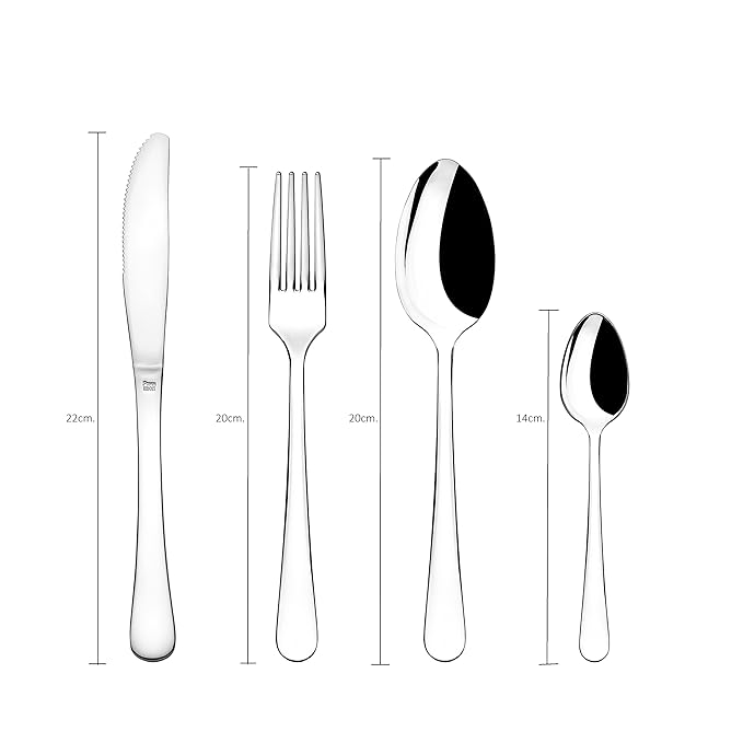 Amazon.com | Monix Dinner Ménagère en acier inoxydable 18/c 24 pièces: Dinnerware Sets