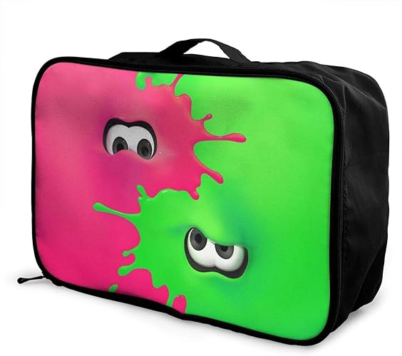 Amazon アレンジケース トラベルポーチ 荷物ポーチ 大容量 短期出張 旅行収納バッグ 衣類収納ケース トラベルバッグ 収納ケース スプラトゥーン2 手提げ 旅行ストレージバッグ 便利グッズ 海外旅行 出張 多機能 折り畳み可能 Hz666 スーツケース