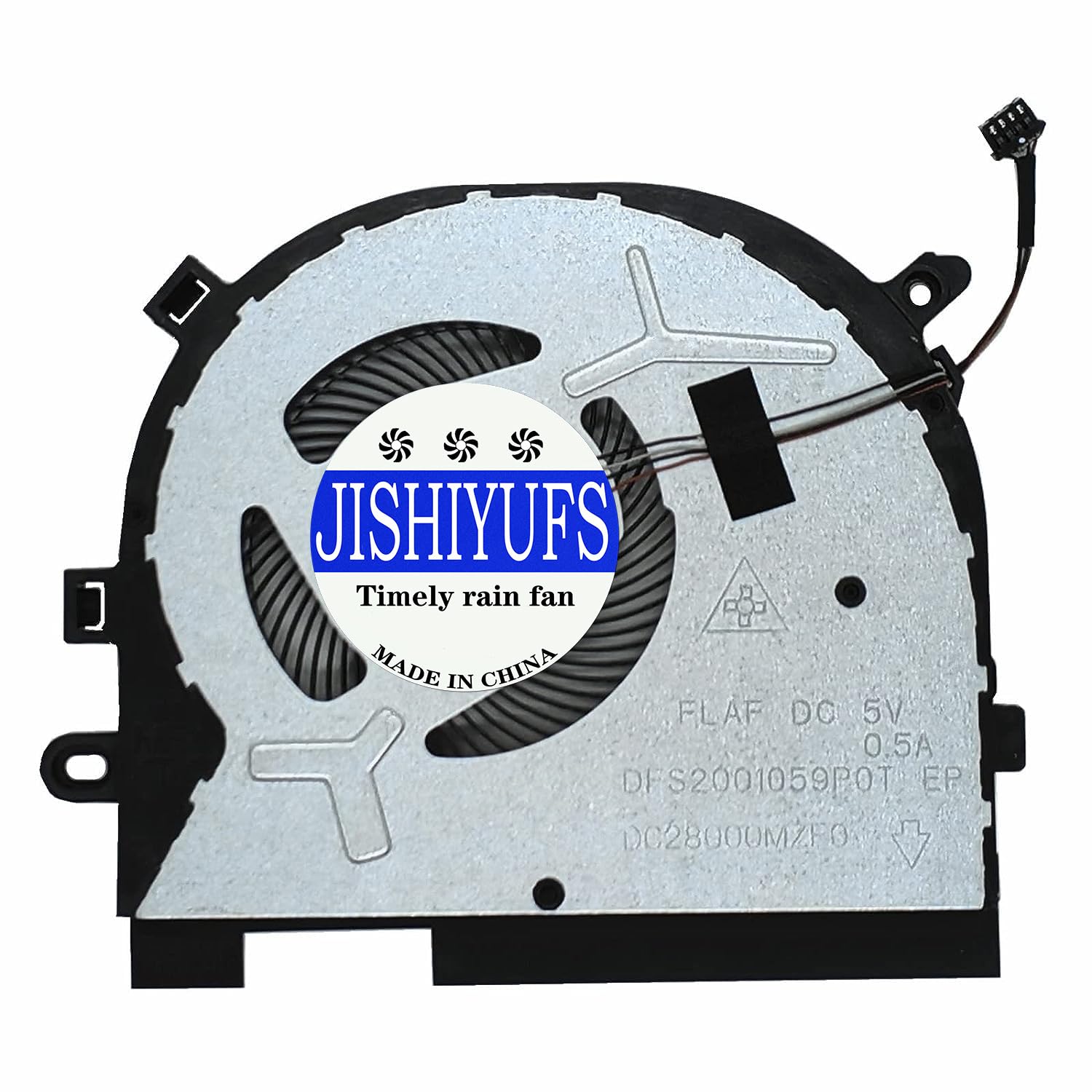 JISHIYUFS Replacement CPU+GPU Cooling Fan for Lenovo IdeaPad S340-15API S340-15IWL S340-15IIL S340-15IML C340-15IWL S540-15IWL FLEX-15IWL DFS2001059P0T FLAF 5F10S 13881