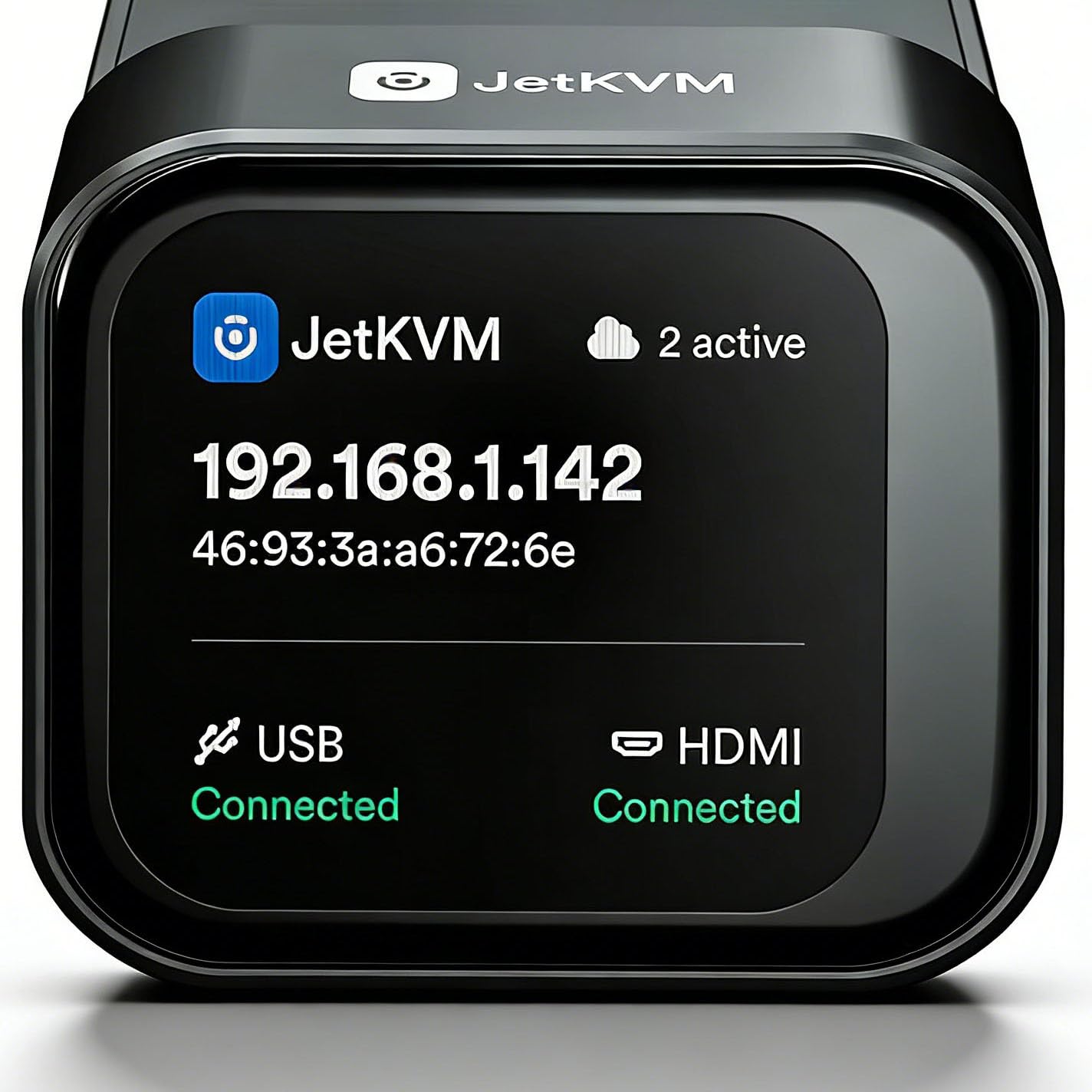 Photo 1 of BitPC JetKVM Open-Source IP KVM Switch jetkvm Computer remotely Control lP/MAC/HDMl/USB Touchscreen LCD USB-C(Power/Keyboard/mouse) Mac/Windows/Linux,KVM Switches for Home Offices,Business,Data Center